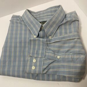 EDDIE BAUER Men's Size XL  Wrinkle-Resistant Relaxed Fit L/S Button-up‎ Shirt G1